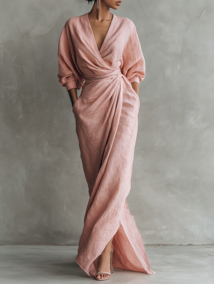 Rosa | V-Neck Maxi Dress