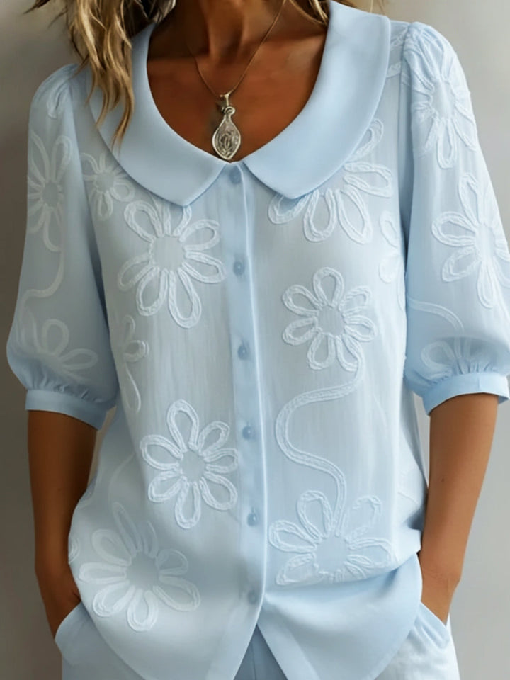 Aurélie™ | Floral Elegance Blouse