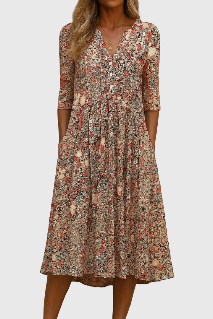 Rosa | Elegant Midi Dress