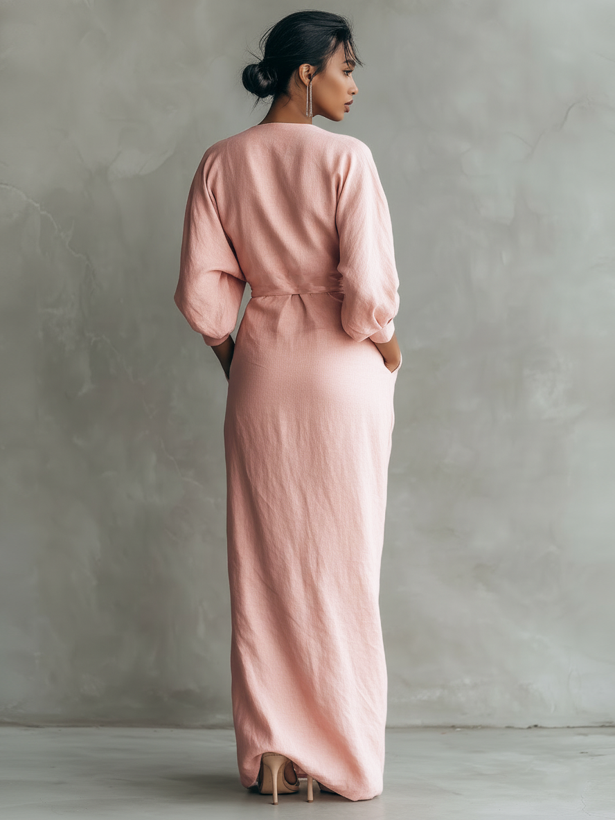 Rosa | V-Neck Maxi Dress