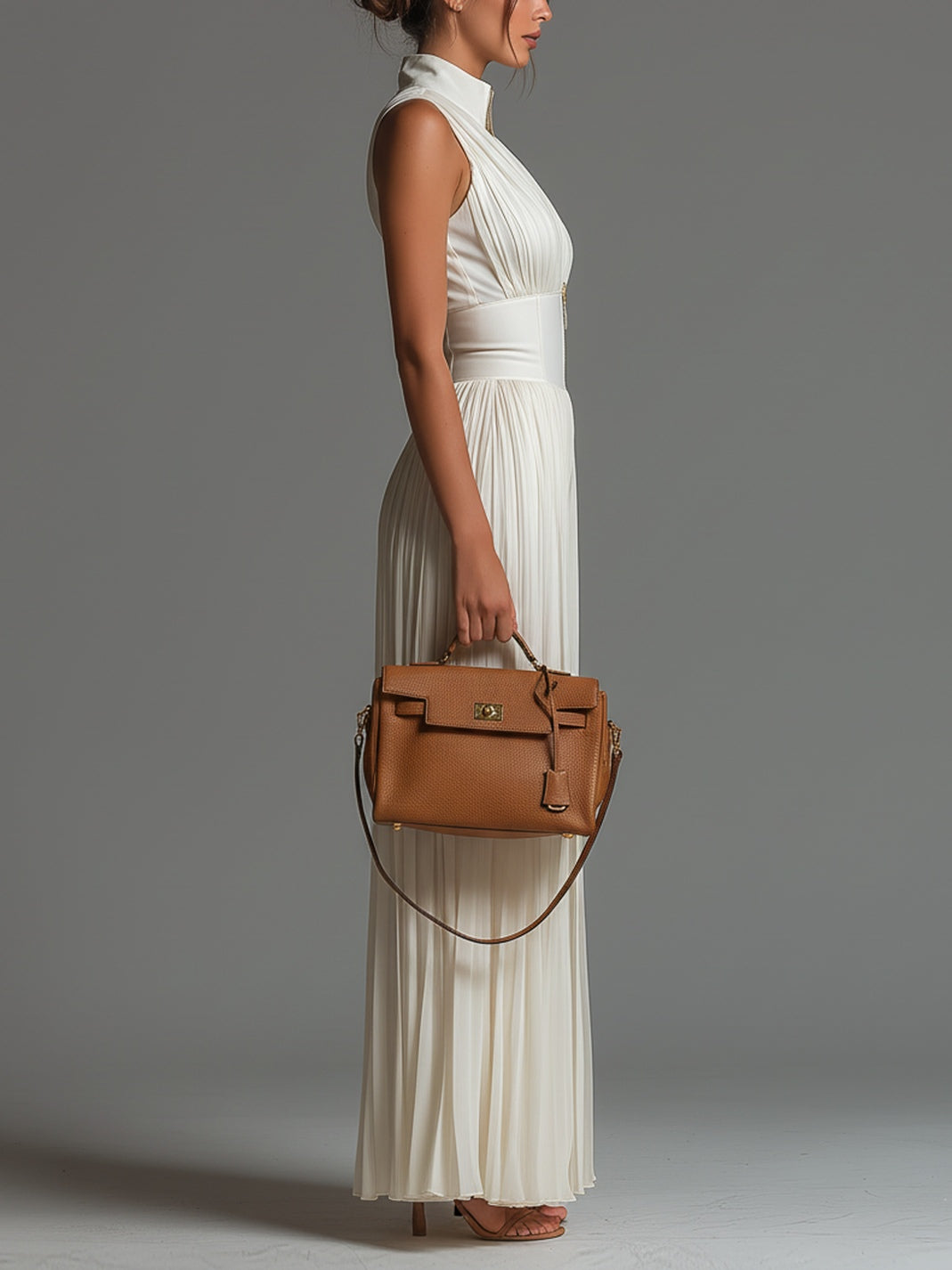 Lucia | Pleated Chiffon Jumpsuit